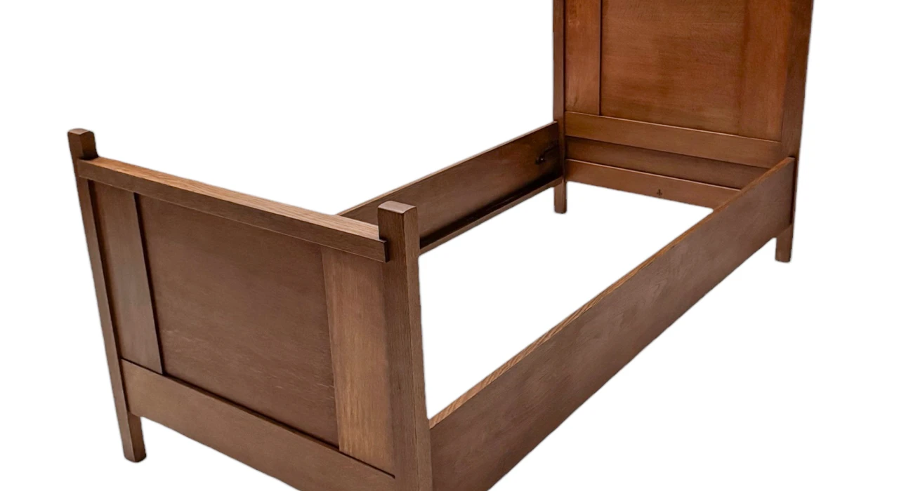 Hendrik Wouda Art Deco Modernist Single Bed for Pander, 1924